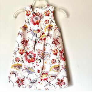 La Mascot Venezia girls jacquard floral sleeveless summer dress size 8